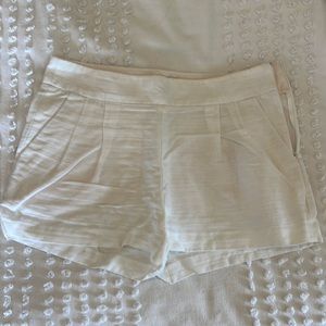 J Crew white side zip short. Size 4.